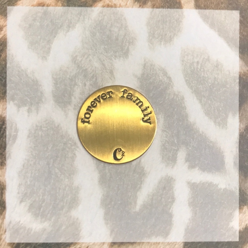 Large gold Origami Owl plate